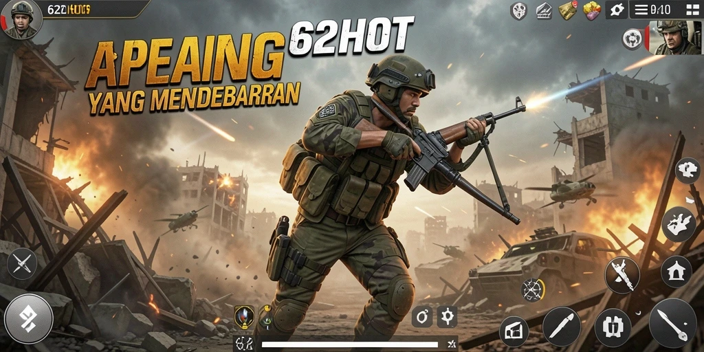Tampilan gameplay Action yang penuh aksi dan strategi.