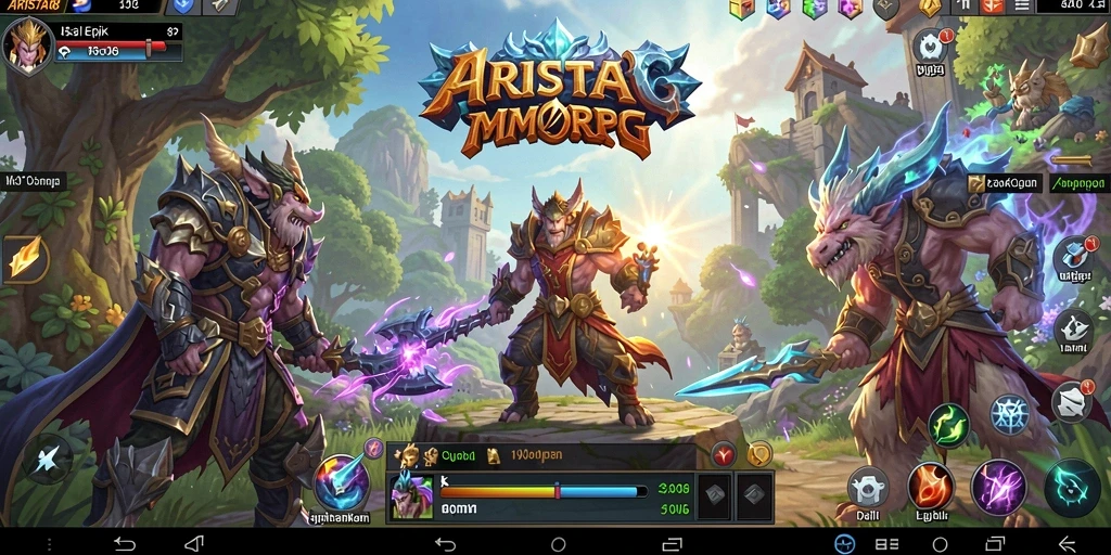 Menampilkan pertarungan epik dalam dunia MMORPG ARISTA88.