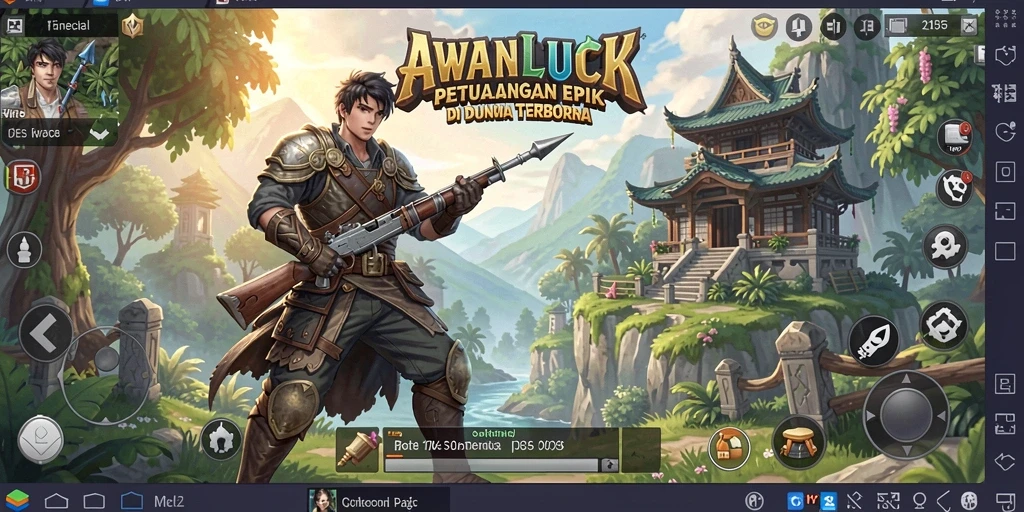 Gameplay AWANLUCK yang menakjubkan dalam dunia terbuka.
