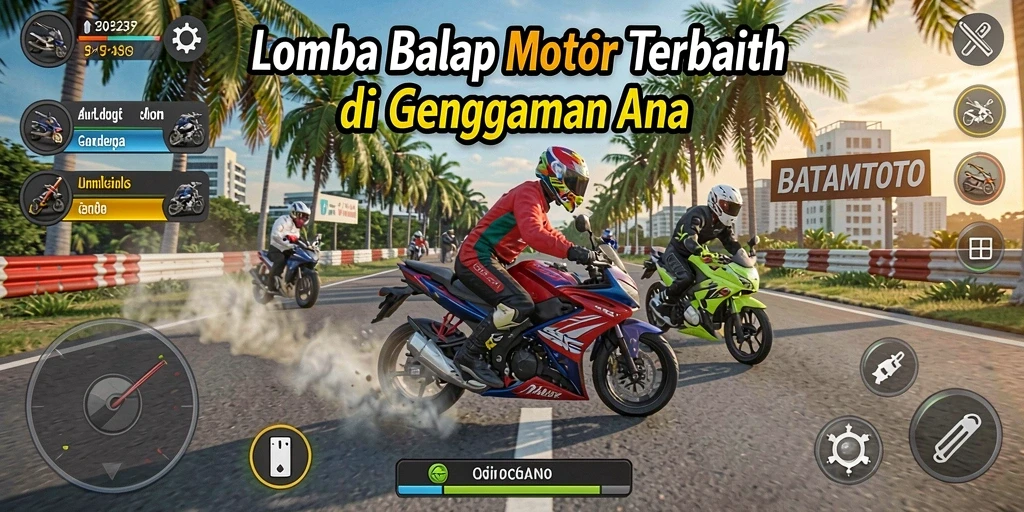 Tampilan balapan seru di BATAMTOTO dengan grafik yang luar biasa.