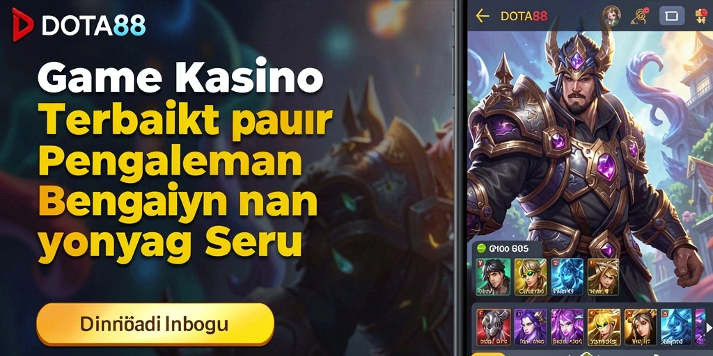 Tampilan menarik dari gameplay DOTA88 yang menggugah semangat bermain Kasino.