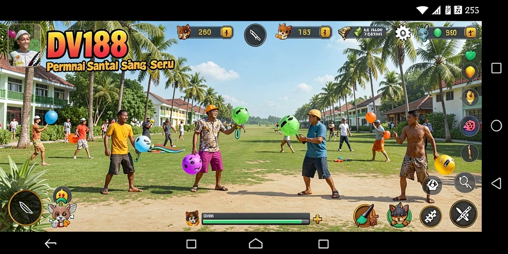 Screenshot gameplay DV188 dengan tampilan yang menawan dan penuh warna.