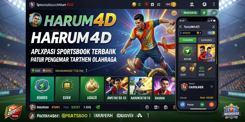 Tampilan gameplay HARUM4D dengan taruhan olahraga yang menarik.