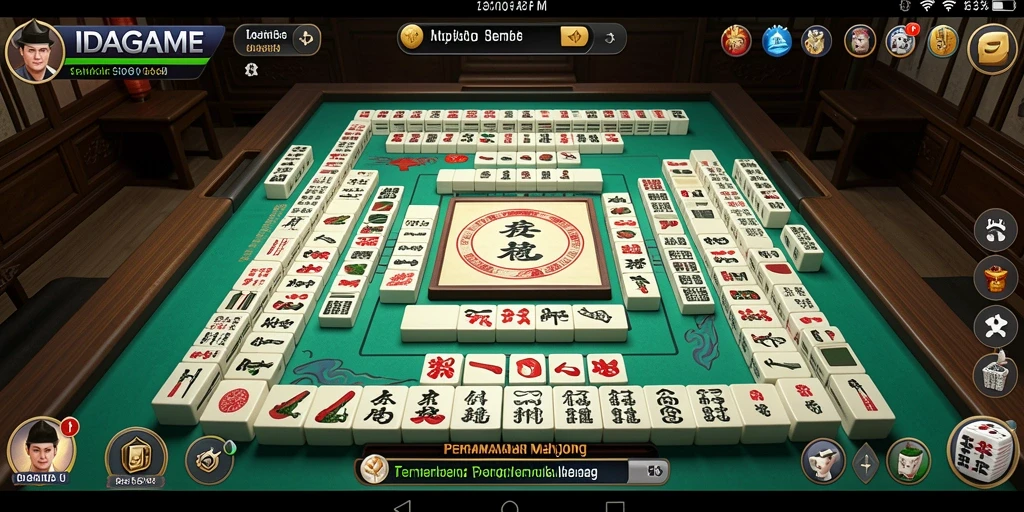 Tampilan menarik dalam gameplay Mahjong yang seru.