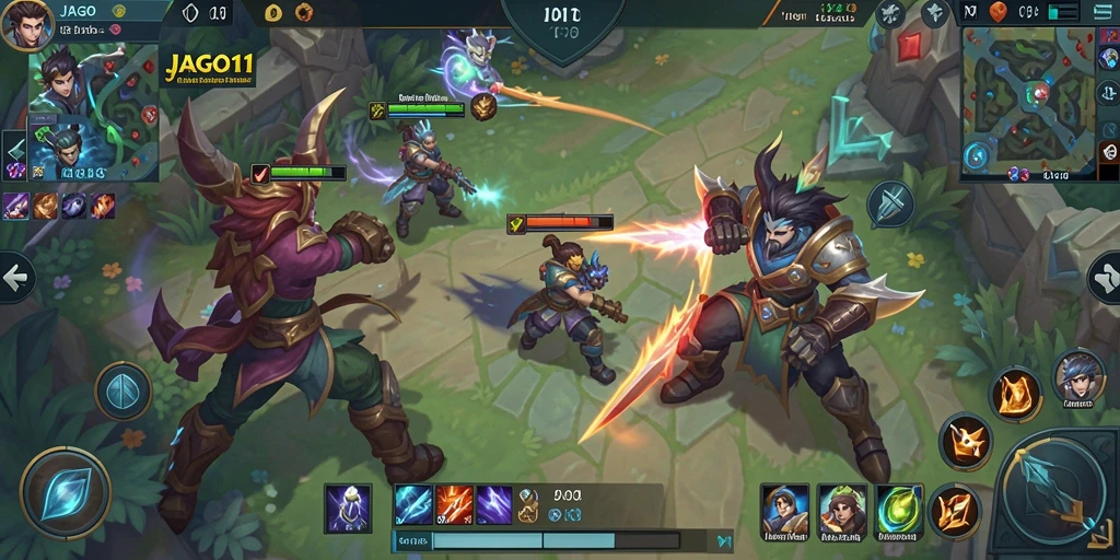 Tampilan gameplay seru dan mendebarkan di JAGO11.