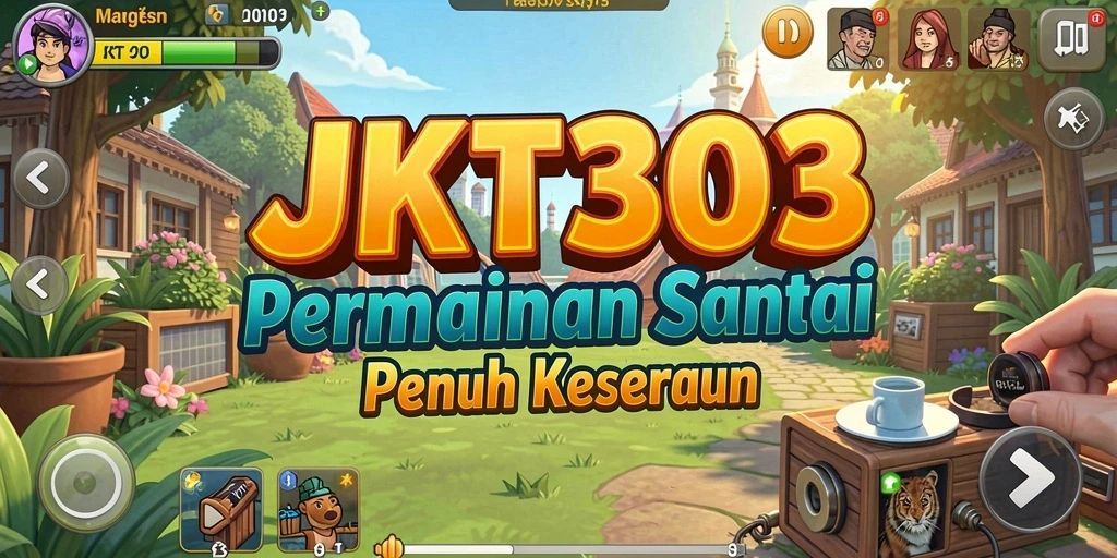 Tampilan gameplay JKT303 dengan grafik cerah dan tantangan menarik.