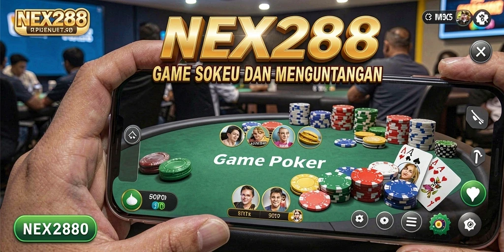 Screenshot NEX288 menampilkan pemain asyik bermain Poker.