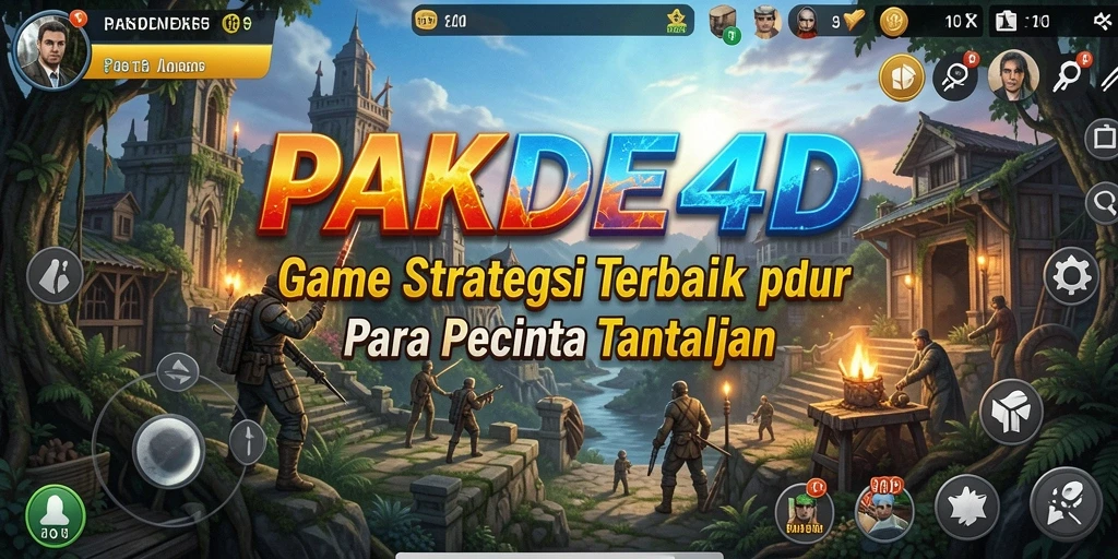 Tangkapan layar game PAKDE4D menampilkan taktik dan strategi yang dinamis.