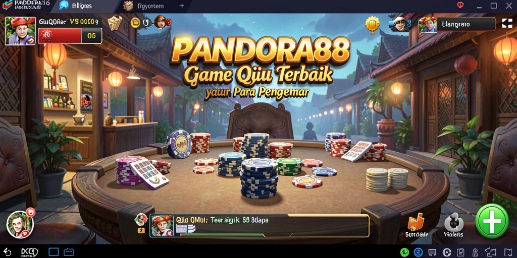 Screenshot utama PANDORA88 menampilkan gameplay seru QiuQiu.