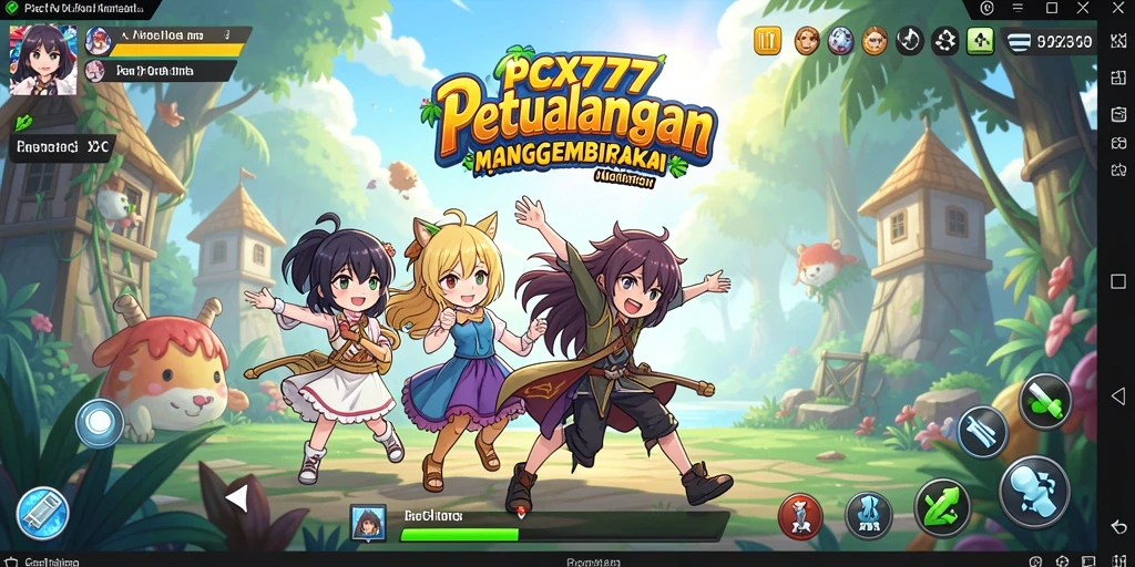 Tampilan gameplay PCX777 yang penuh warna dan mengasyikkan.