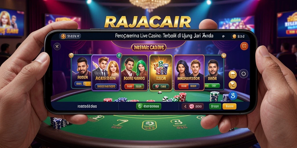 Tampilan gameplay Live Casino yang mendebarkan di RAJACAIR.