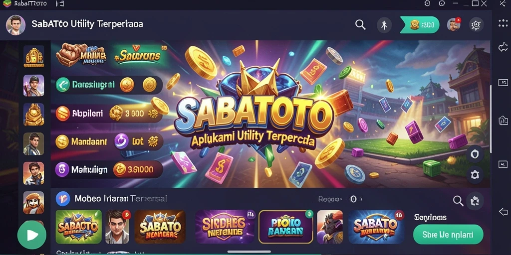 Tampilan antarmuka aplikasi SABATOTO yang sederhana dan fungsional.