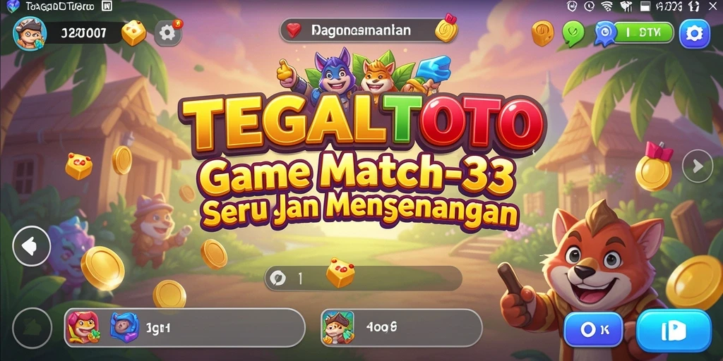 Gameplay TEGALTOTO yang penuh warna dan menantang.