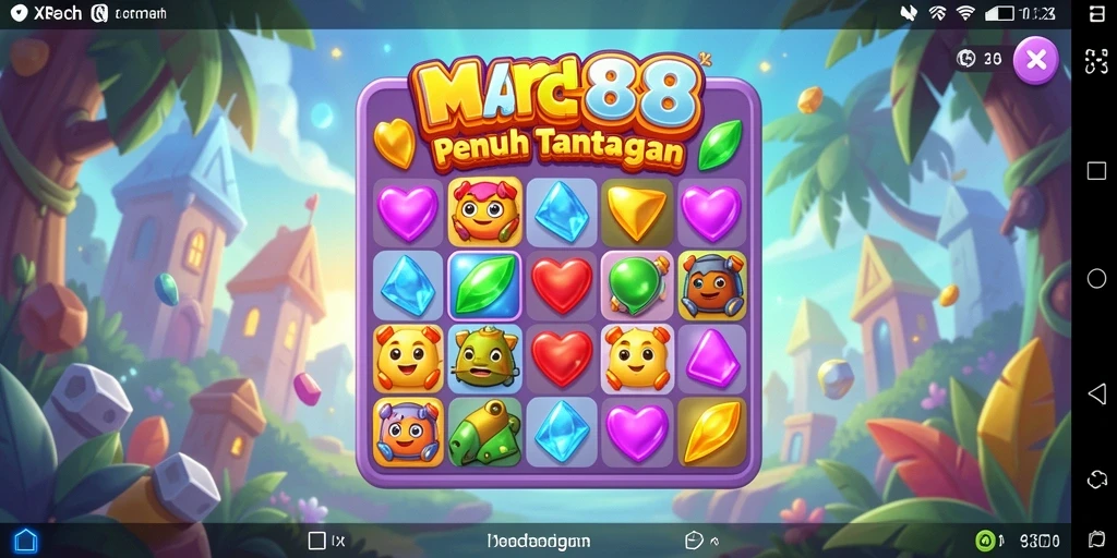Tangkapan layar XR88 menunjukkan momen seru permainan Match-3.